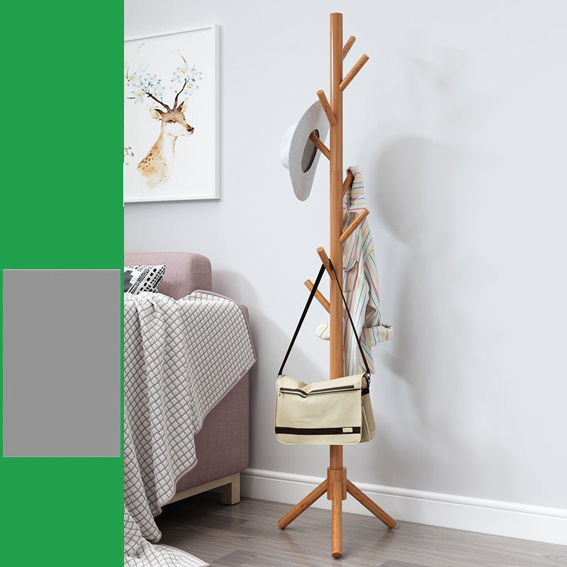 Free Standing Hall Tree Wood Nordic Style Coat Hanger with 8 Hooks