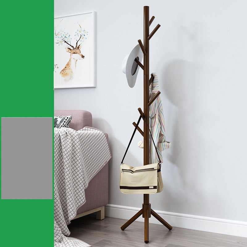 Free Standing Hall Tree Wood Nordic Style Coat Hanger with 8 Hooks