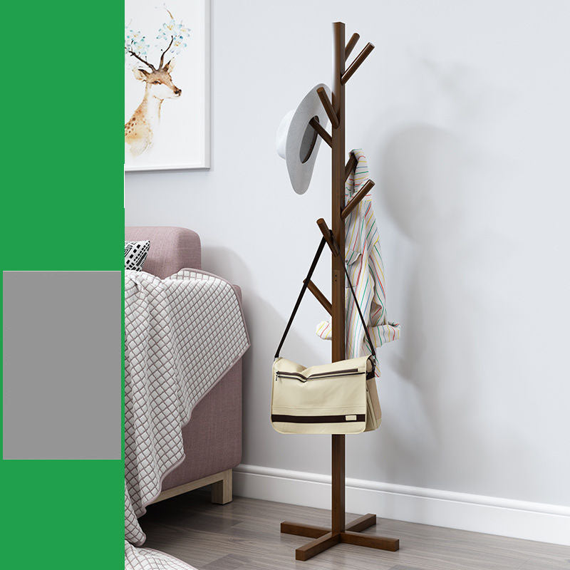 Free Standing Hall Tree Wood Nordic Style Coat Hanger with 8 Hooks