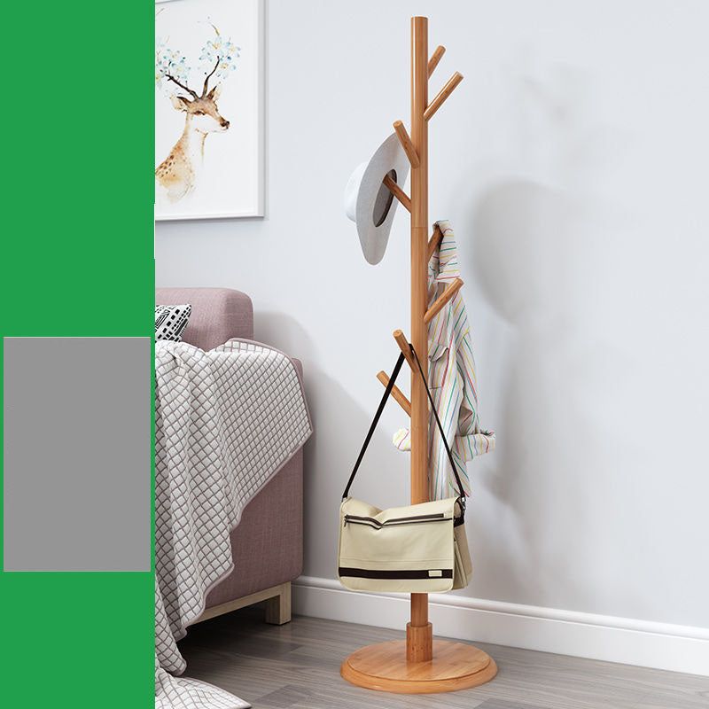 Free Standing Hall Tree Wood Nordic Style Coat Hanger with 8 Hooks