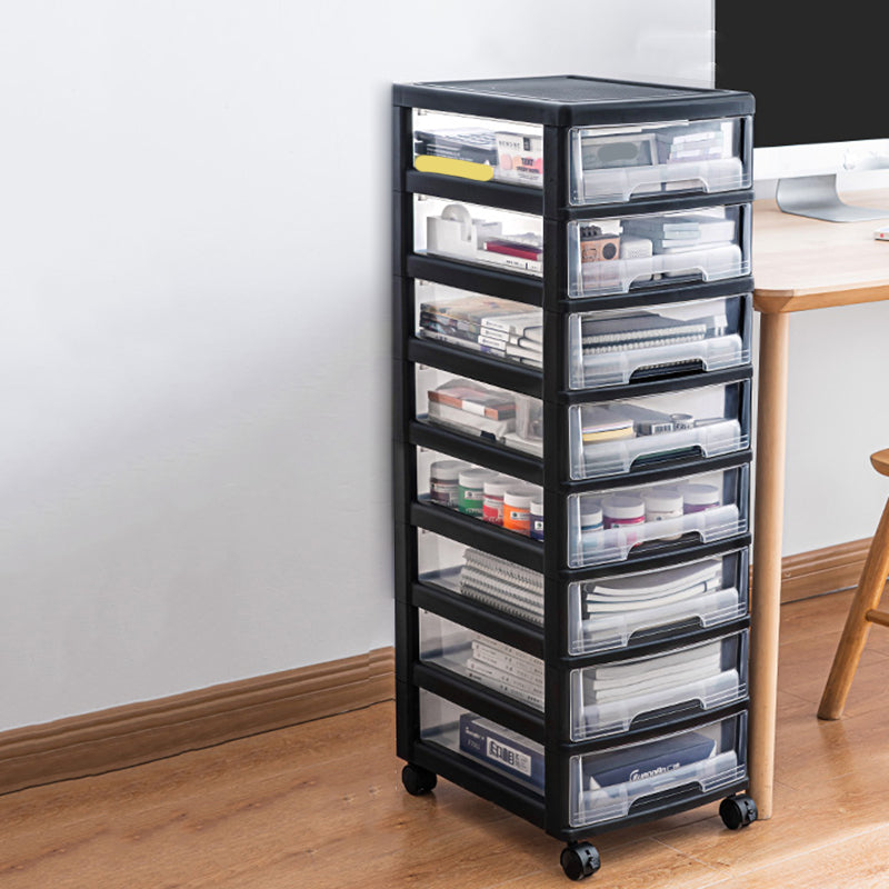 Modern Vertical Transparent File Cabinet Plastic Drawers File Cabinet