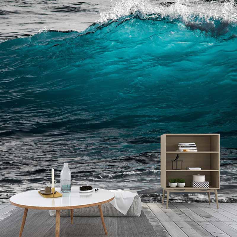 Photography Sea Pattern Mildew Resistant Wall Mural Tropical Non-Pasted