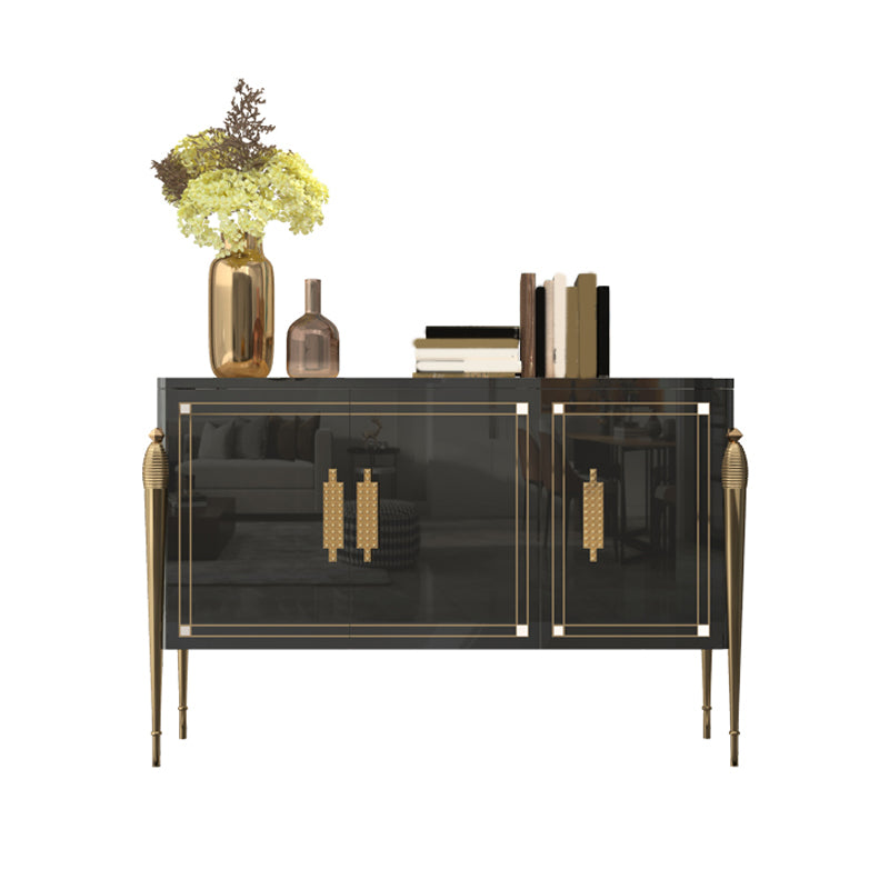 Modern Buffet Table Engineered Wood Sideboard Table with Doors for Living Room