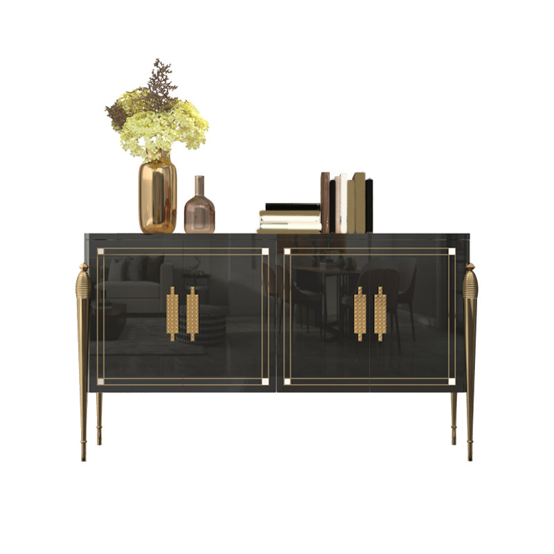 Modern Buffet Table Engineered Wood Sideboard Table with Doors for Living Room