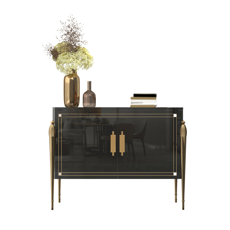 Modern Buffet Table Engineered Wood Sideboard Table with Doors for Living Room