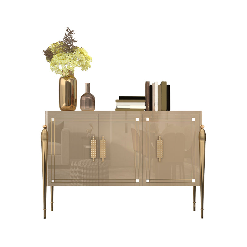 Modern Buffet Table Engineered Wood Sideboard Table with Doors for Living Room