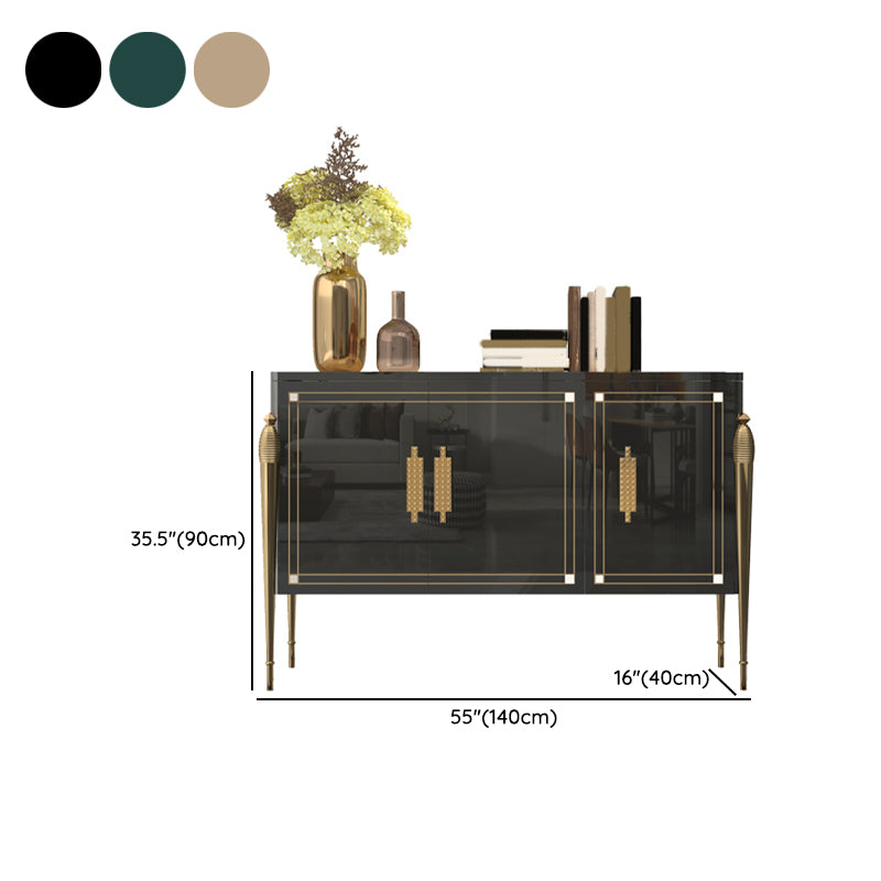 Modern Buffet Table Engineered Wood Sideboard Table with Doors for Living Room