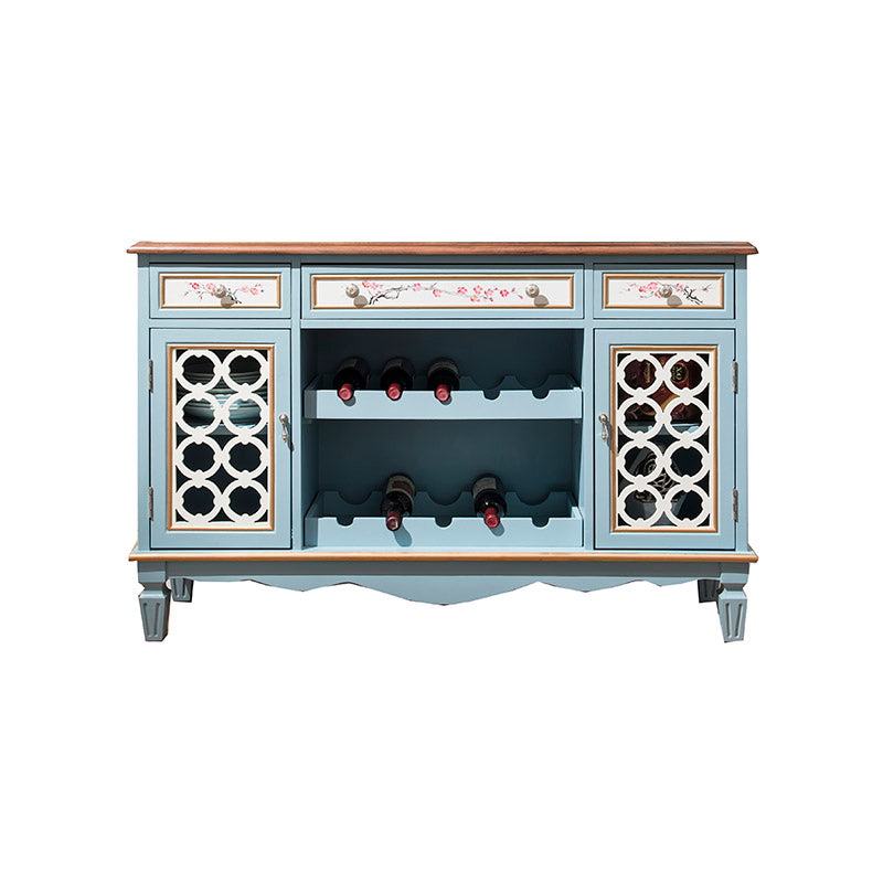 Glam Dining Buffet Birch Buffet Table with Doors for Dining Room