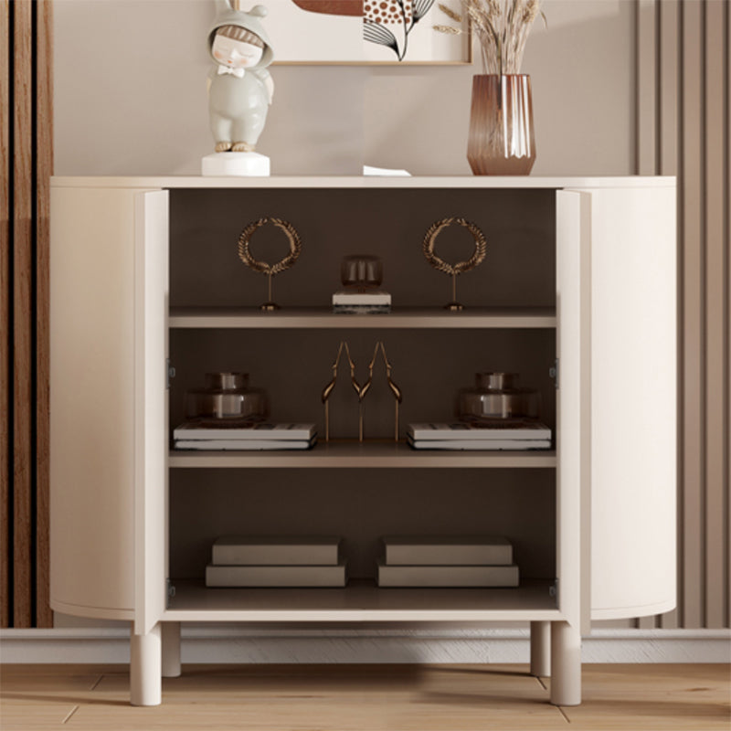 Modern Dining Server Wood Buffet Server with Doors for Dining Room