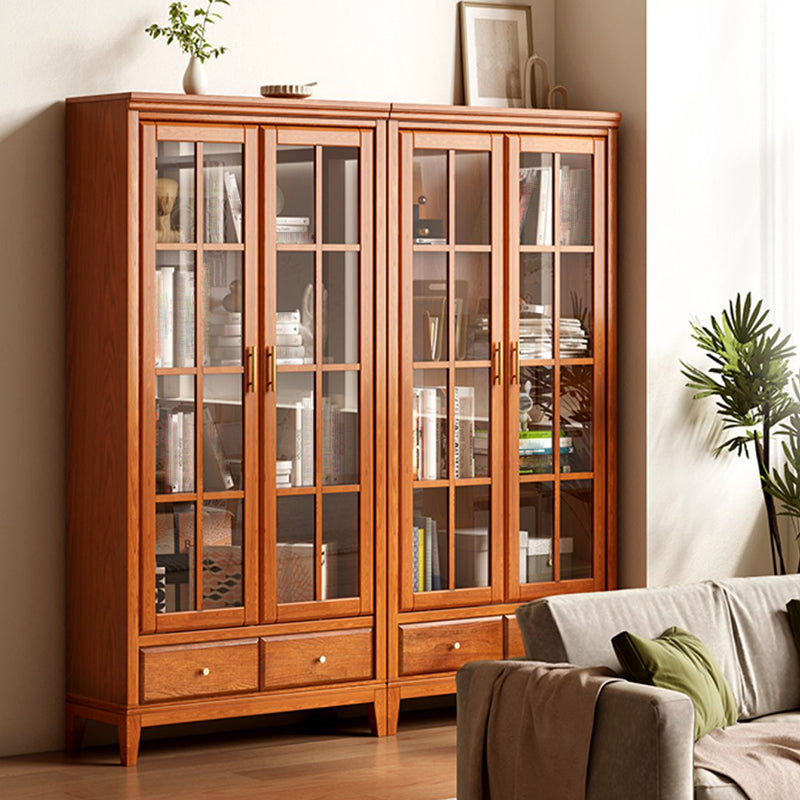 Minimalistic Rectangle Storage Cabinet Solid Wood Accent Cabinet