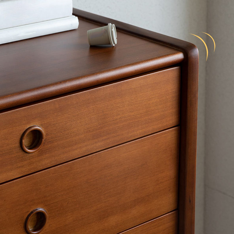 Minimal Rectangle Wood Side Cabinet Soft Close Drawers Storage Cabinet