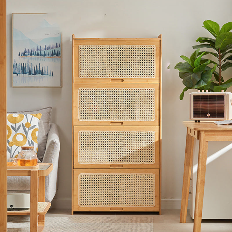 Minimalistic Solid Wood Accent Cabinet Rectangle Storage Cabinet