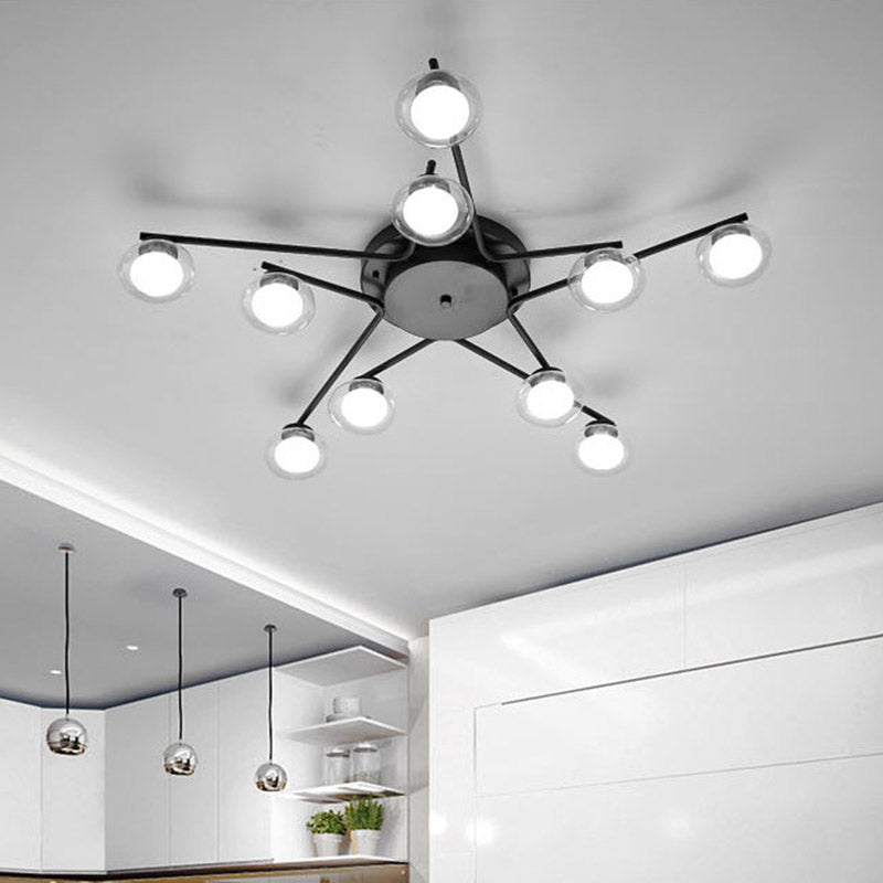 Plafond pentagramme noir rince