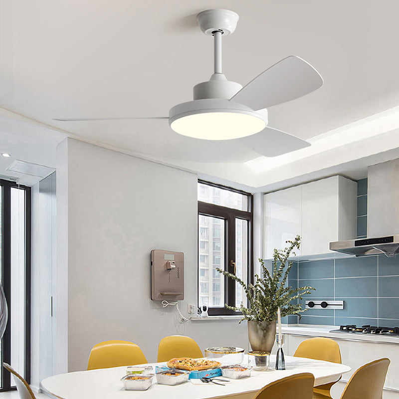 Modern Ceiling Fan Light Fixture Colorful LED Ceiling Lamp for Bedroom