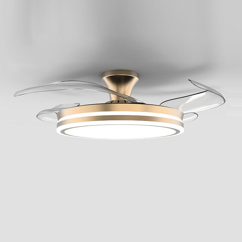 Contemporary Ceiling Fan Light Fixture Minimalist LED Ceiling Lamp for Dining Room