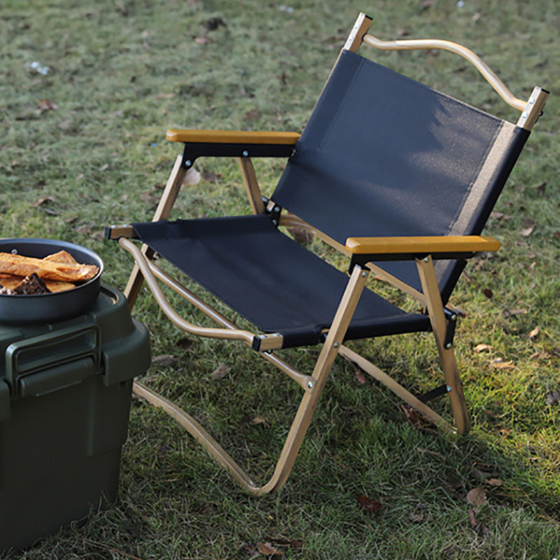 Contemporary Dining Armchair Folding Metal Outdoor Chair with Arm