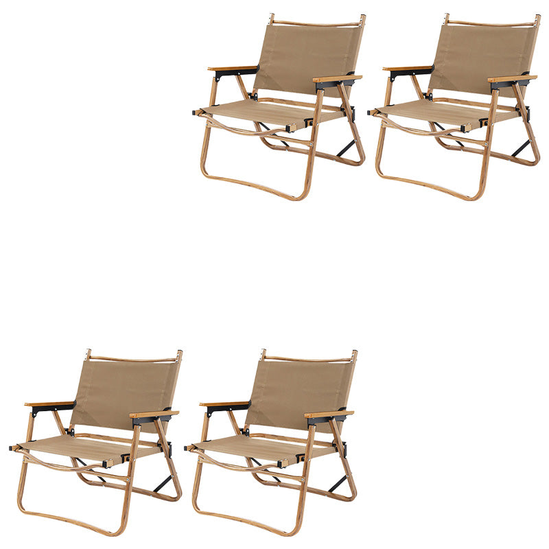 Contemporary Dining Armchair Folding Metal Outdoor Chair with Arm