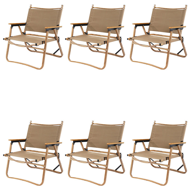 Contemporary Dining Armchair Folding Metal Outdoor Chair with Arm