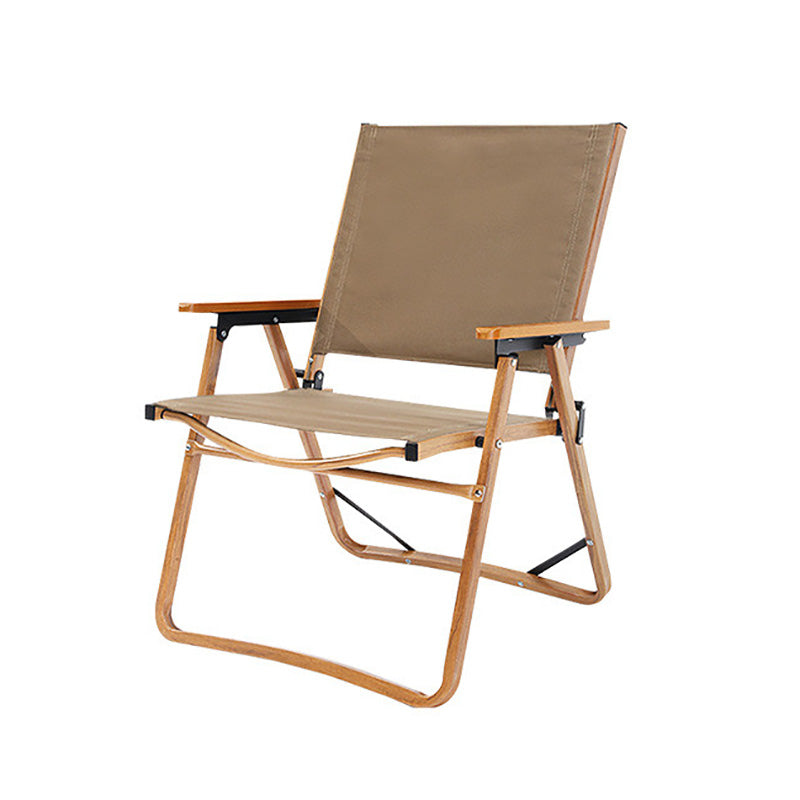 Contemporary Dining Armchair Folding Metal Outdoor Chair with Arm