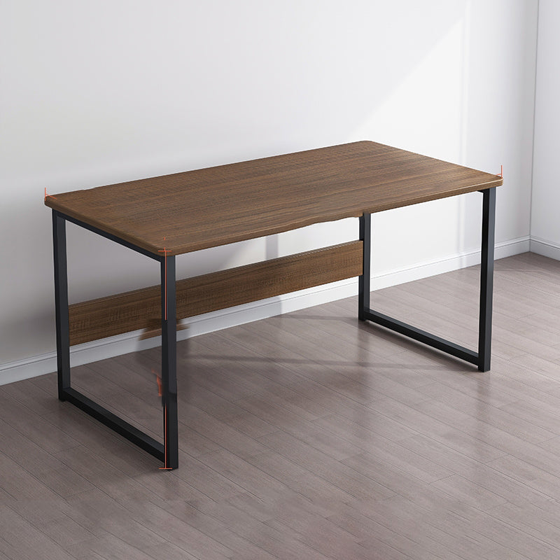 Engineered Wood Writing Desk Industrial Rectangular Desk with Metal Legs