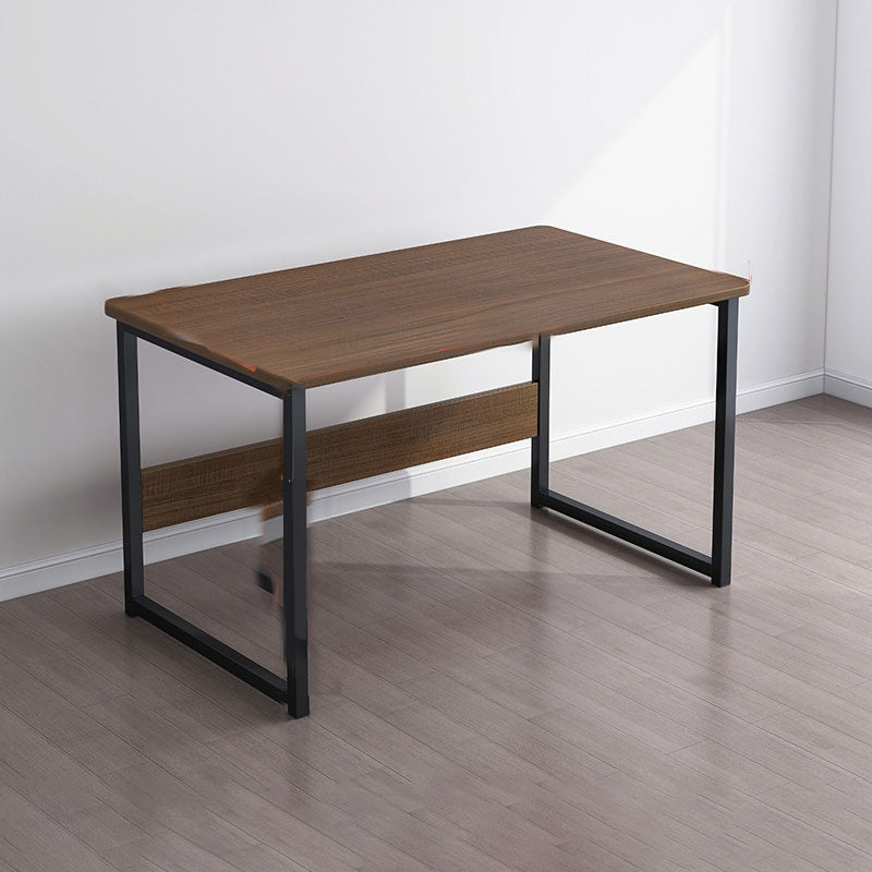 Engineered Wood Writing Desk Industrial Rectangular Desk with Metal Legs