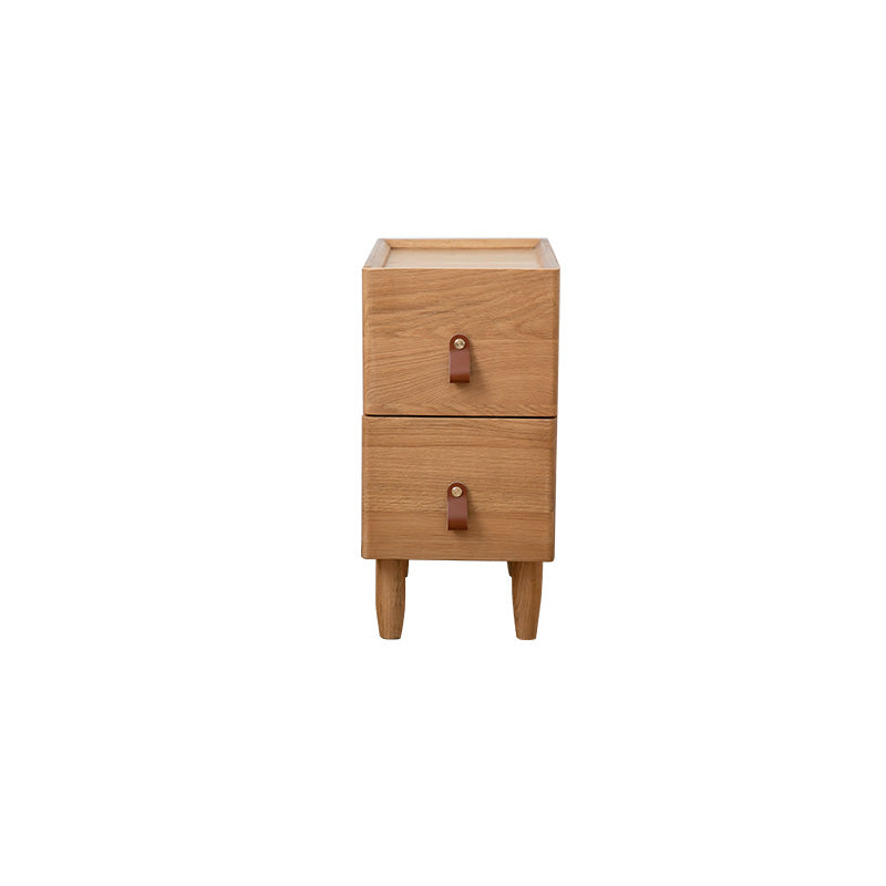 Solid Wood Bed Nightstand Classic Modern Bedside Cabinet for Bedroom