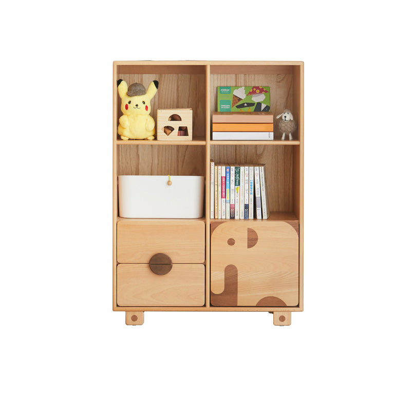 Scandinavian Standard Kids Bookcase in Brone Freestanding Bookcase in Pine