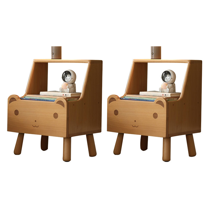 Modern Wood No Theme Lovely Kids Bedside Table Drawers Included