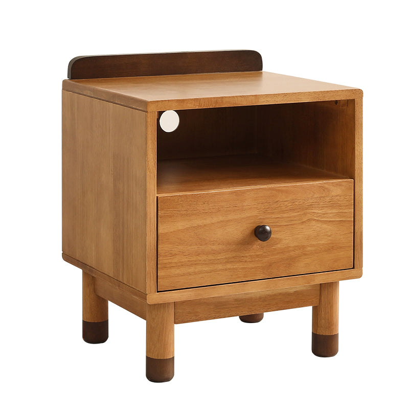 Solid Wood Lighting Not Included Kids Bedside Table with Drawers