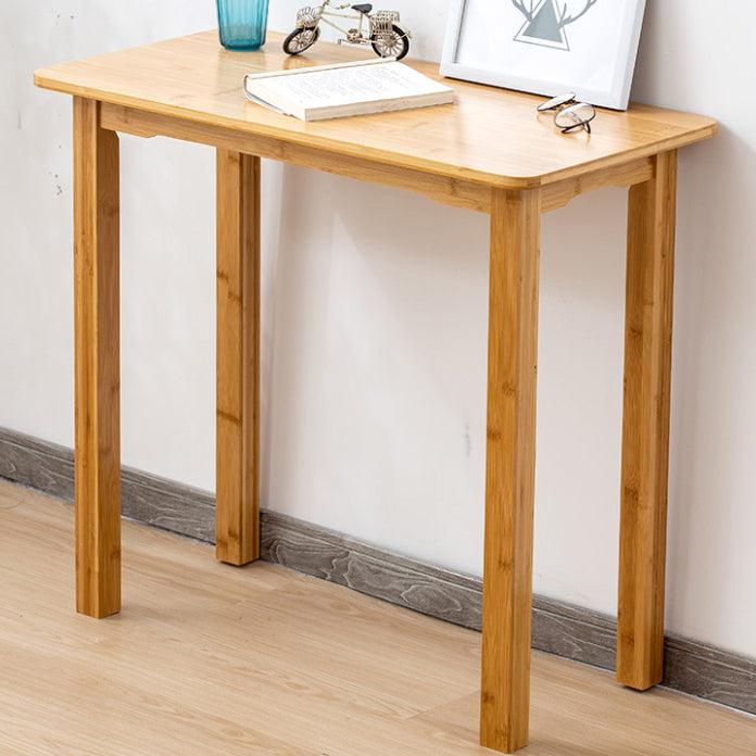 Study Desk Light Wood Desk and Chair Bamboo Home Writing Desk