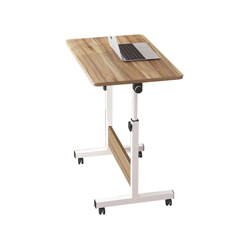 Art Desk with Casters Kids Desk Adjustable Lap Desk Wood and Metal Desk