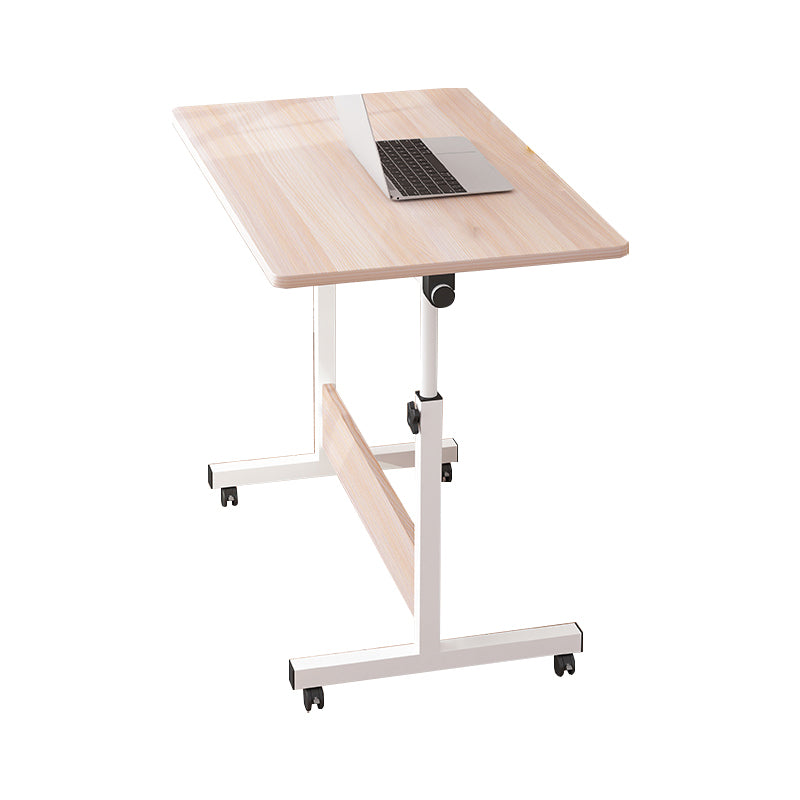 Art Desk with Casters Kids Desk Adjustable Lap Desk Wood and Metal Desk