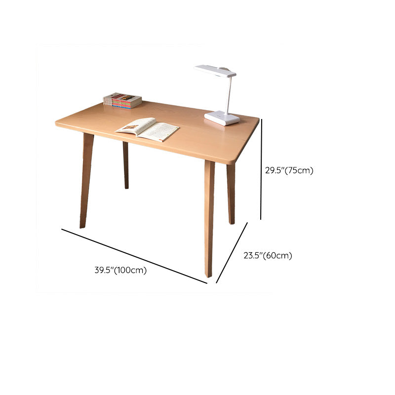 Household Natural Wood Kids Desks 29.5" H Child Writing Desk