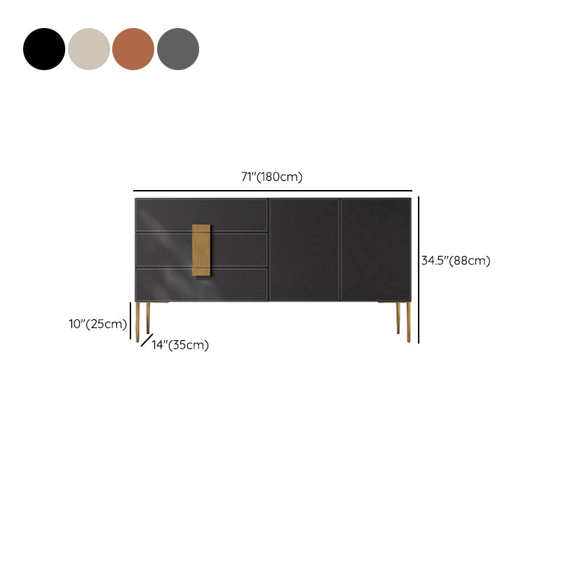 Modern Wood Sideboard Table Door/Drawer Server Cabinets Included