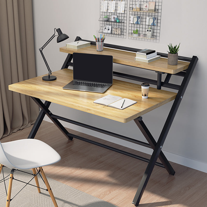 Modern Folding Writing Desk Trestle Base Dormitory Office Desk