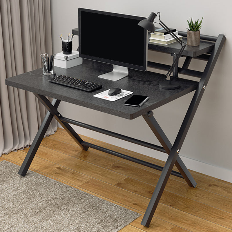 Modern Folding Writing Desk Trestle Base Dormitory Office Desk