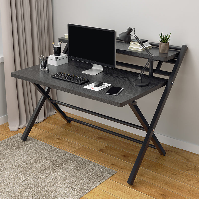 Modern Folding Writing Desk Trestle Base Dormitory Office Desk