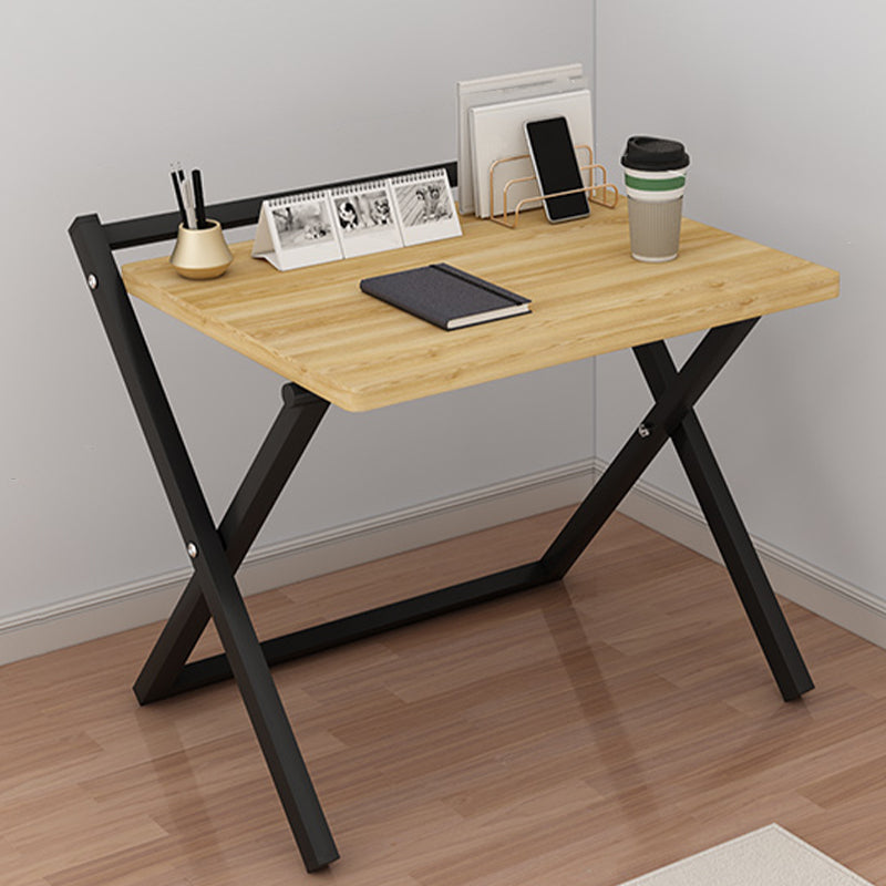 Modern Folding Writing Desk Trestle Base Dormitory Office Desk