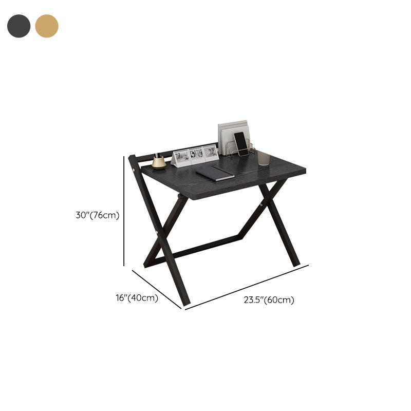 Rectangular Folding Home Writing Desk Trestle Steel Base Office Desk