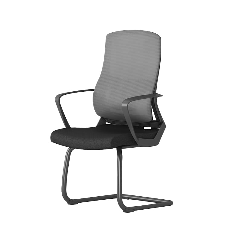 Modernism Fixed Arms Office Chair Black Desk Chair for Office