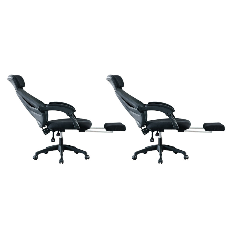 Modern Office Chair Padded Arms No Distressing Ergonomic Chair with Wheels