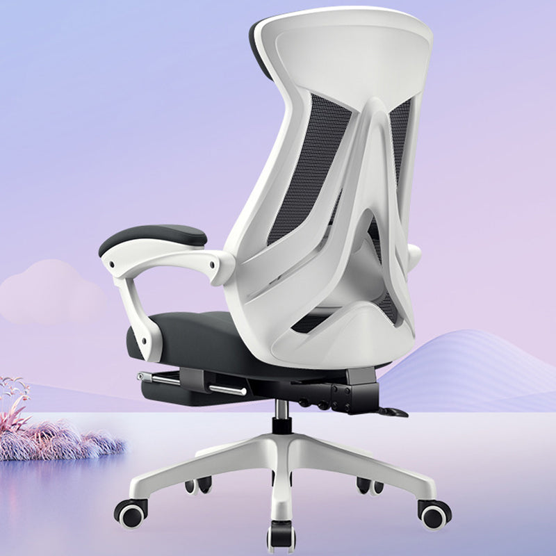 Modern Office Chair Padded Arms No Distressing Ergonomic Chair with Wheels