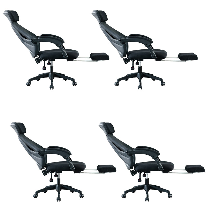 Modern Office Chair Padded Arms No Distressing Ergonomic Chair with Wheels