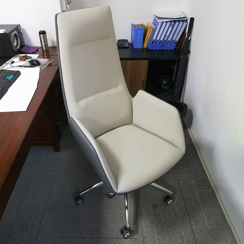 Armless Office Chair Conference Chair with Wheels for Office