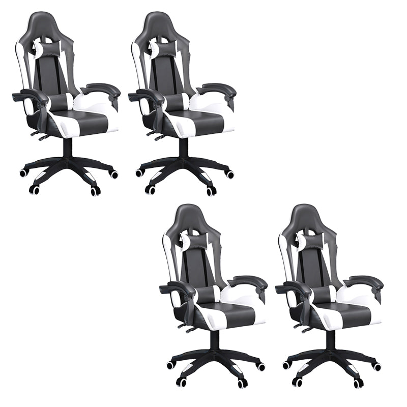 Modern Office Chair Distressing Ergonomic Pillow Included Desk Chair