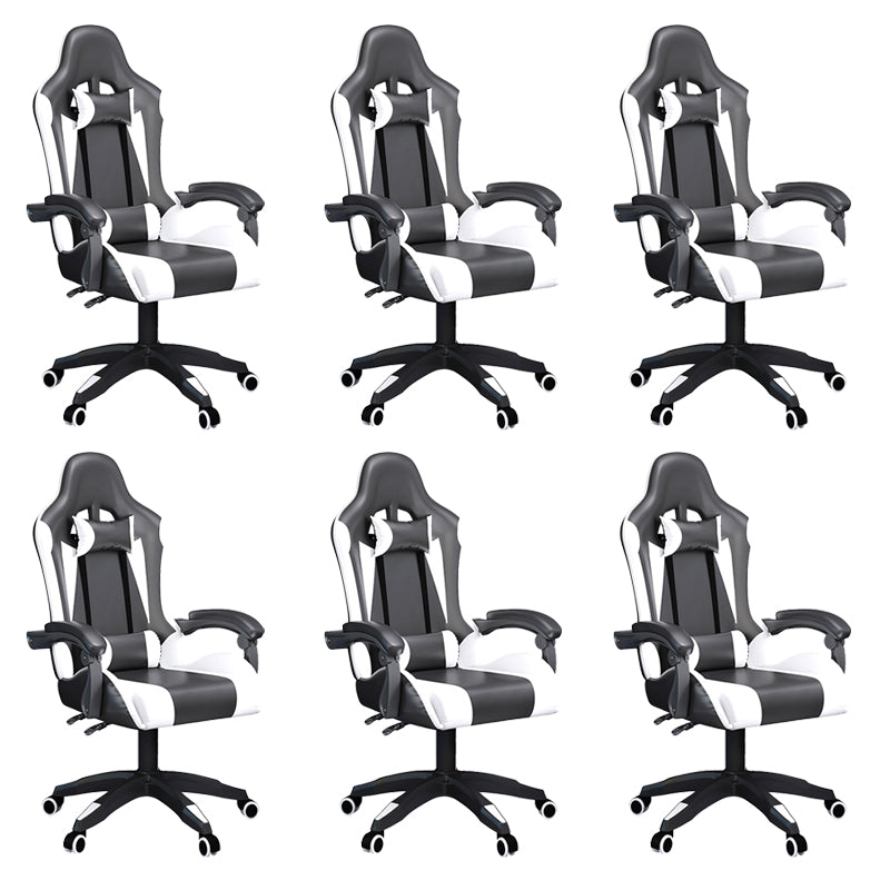 Modern Office Chair Distressing Ergonomic Pillow Included Desk Chair