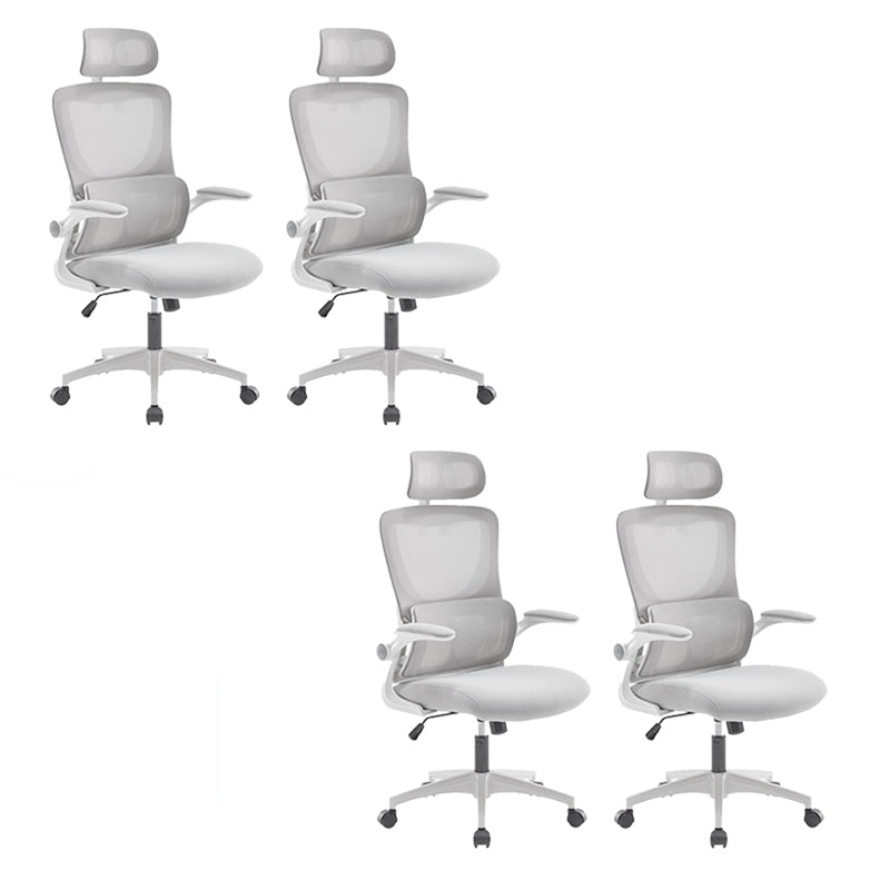 Adjustable Arm Desk Chair Contemporary Office Chair with Wheels