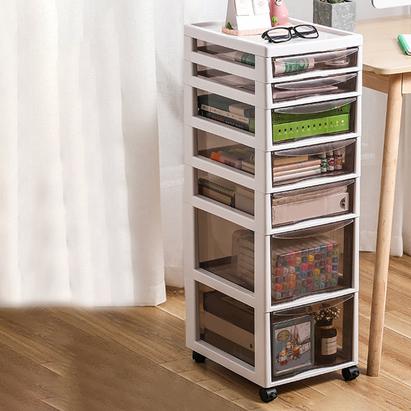 Vertical Transparent File Cabinet Modern Plastic Drawers Filing Cabinet