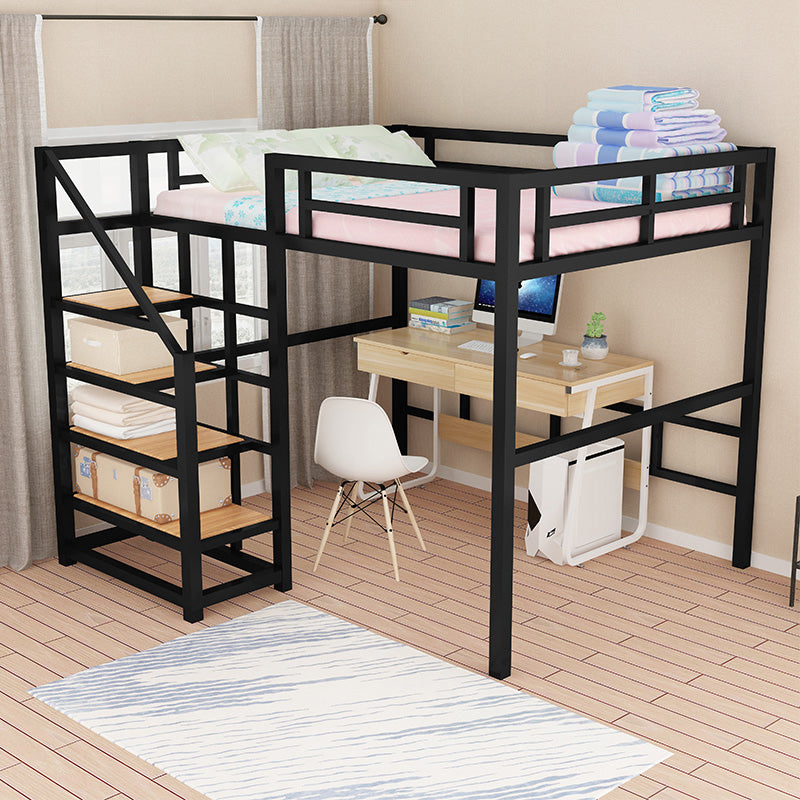 Contemporary No Theme Bunk Bed/Loft Bed in Metal with Guardrails