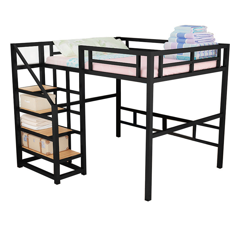 Contemporary No Theme Bunk Bed/Loft Bed in Metal with Guardrails